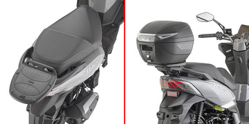 SYM JET 14 EVO 125-200 E5+ [GIVI] - Topcase Träger für MONOLOCK® Koffer benutzen Sie die im Koffer mitgelieferte