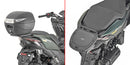 Zontes X 125 [GIVI] - Le support de topcase pour valises MONOLOCK® utilise la plaque MONOLOCK® incluse dans la valise