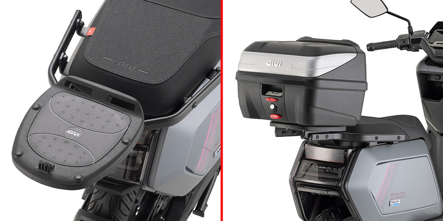 Niu NQiX 150 / NQiX 300 / NQiX 500 [GIVI] - Topcase Träger für MONOLOCK® Koffer benutzen Sie die im Koffer mitgelieferte