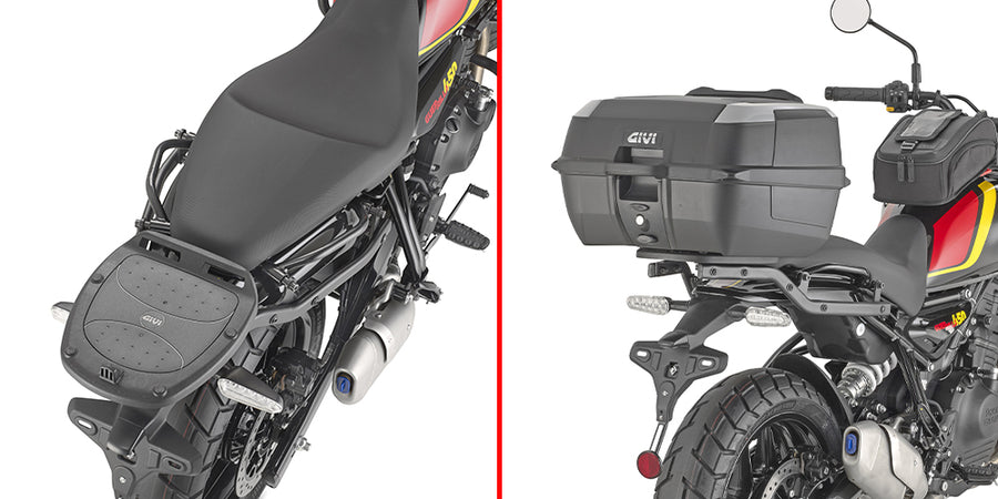 Royal Enfield Guerrilla 450 [GIVI] - Topcase Träger für MONOLOCK® Koffer benutzen Sie die im Koffer mitgelieferte