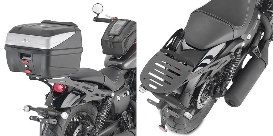 Keeway V 302 C [GIVI] - Topcase Träger für MONOLOCK® Koffer benutzen Sie die im Koffer mitgelieferte MONOLOCK® Platte