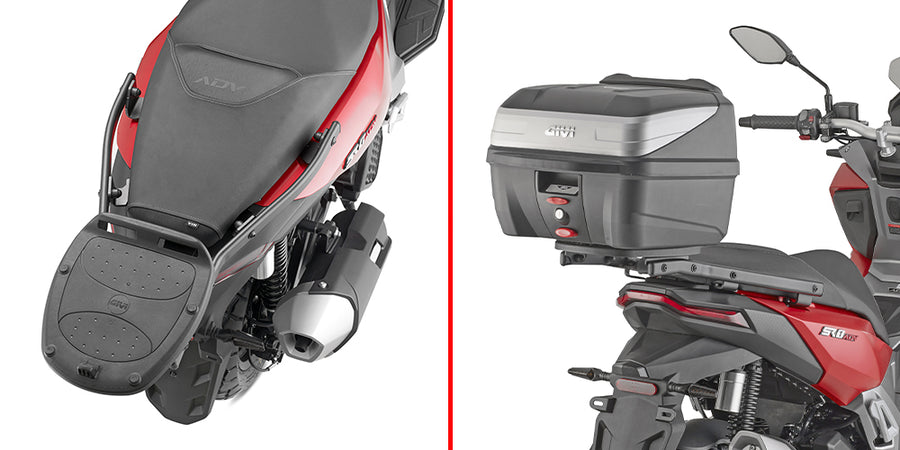 VOGE SR2 ADV 175 [GIVI] - Topcase Träger für MONOLOCK® Koffer benutzen Sie die im Koffer mitgelieferte MONOLOCK® Platte