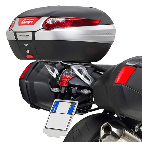BMW K 1200 R (05 > 08) / K 1300 R [GIVI] - Träger aus eloxiertem Aluminium für MONOKEY® Koffer kompatibel mit Original