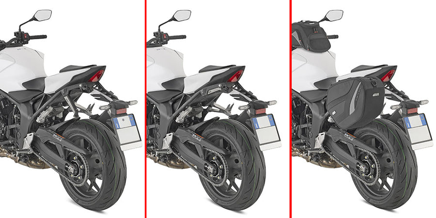 Honda CB 1000 Hornet [GIVI] - Einziehbare Stealth Halterung aus mit Glasfaser verstärktem Technopolymer für die linke