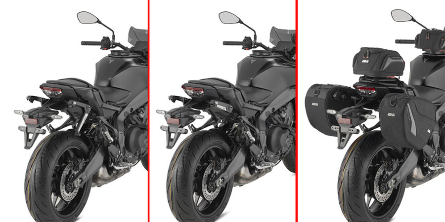Yamaha MT 09 [GIVI] - Paar spezifischer einziehbarer Stealth Halterungen aus mit Glasfaser verstärktem Technopolymer mit