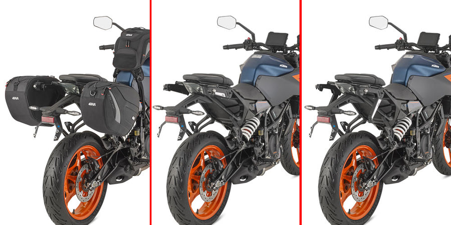 KTM Duke 125 [GIVI] - Paar spezifischer einziehbarer Stealth Halterungen aus mit Glasfaser verstärktem Technopolymer mit