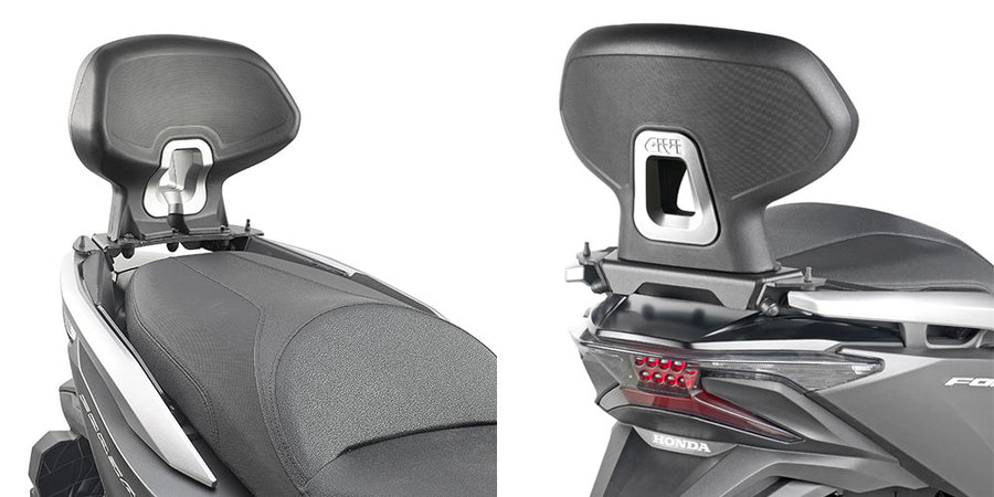 Honda Forza 125 [GIVI] - Beifahrer-Rückenlehne die Montage erlaubt nicht die Befestigung von Träger und Koffer