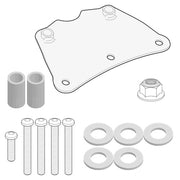 Yamaha Tricity 125-155 [GIVI] - Passenger backrest assembly does not allow the carrier and case to be attached
