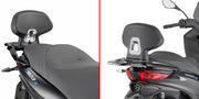 Piaggio MP3 310 [GIVI] - Beifahrer-Rückenlehne die Montage erlaubt nicht die Befestigung von Träger und Koffer