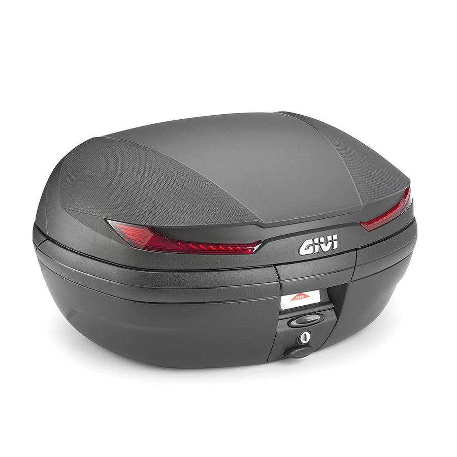 V45 Arena Monokey® Topcase schwarz – mit roten Reflektoren / Max. Zuladung 10 kg