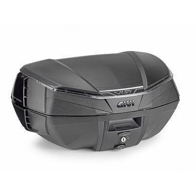 V49 AIR Monokey Topcase mit Wingflow System – schwarz, mit getöntem Reflektor, 49 Liter