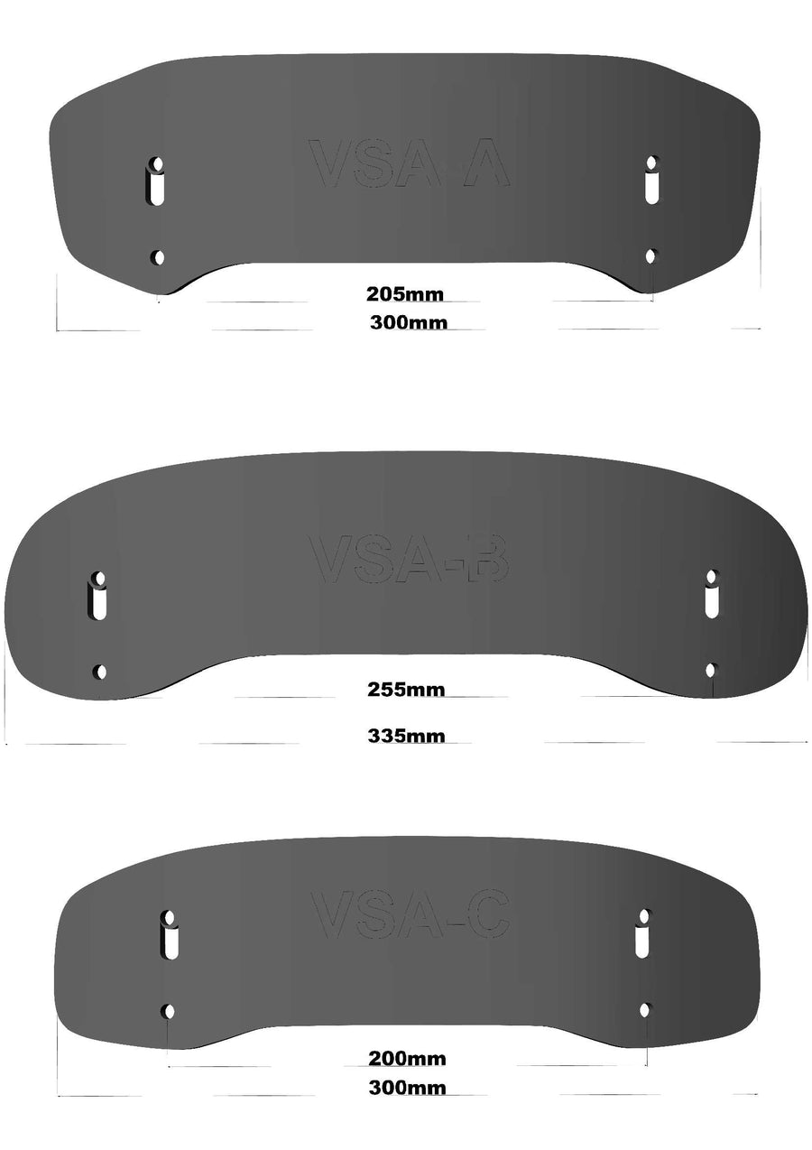 BMW VSA-Type B (33/22 cm)-Vario spoiler attachment "VSA-B" including clamp