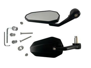 Specchio delenerato 2 pezzi [marchio e -test] - Kawasaki KLR 650 250 600 klx 200 kla - 0