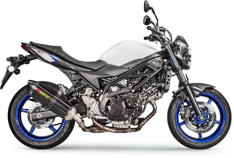 Suzuki SV 650 [Akrapovic] - carbon fiber final silver dampers