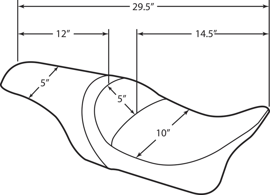 harley davidson flhri [DRAG SPECIALTIES] – Predator Sitz