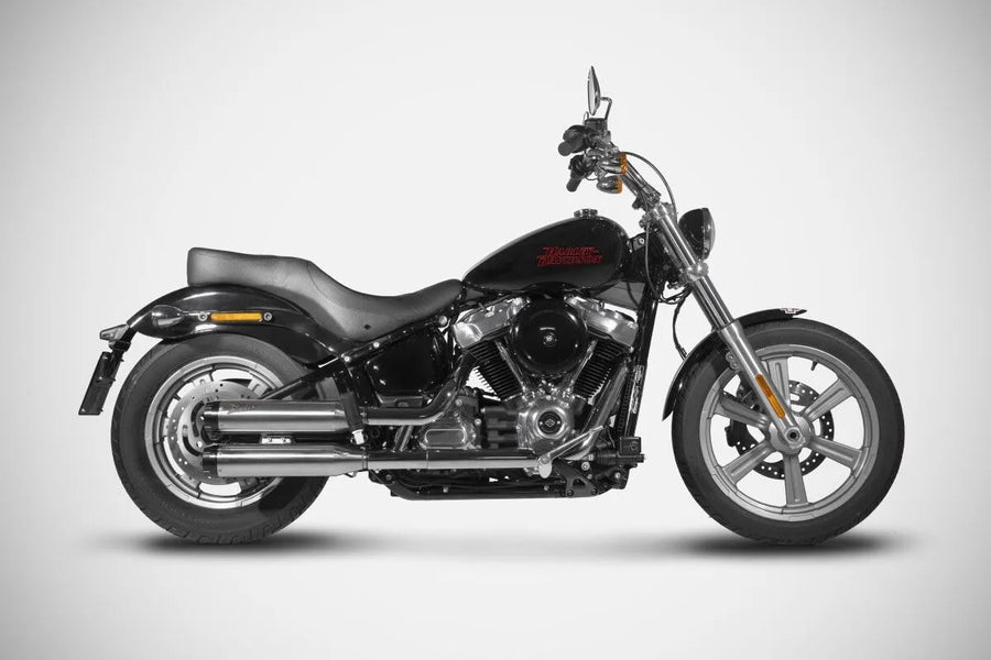 harley-davidson street bob [ZARD] – Overlapped Slip-Ons Schalldämpfer für HD-SOFTAIL M8