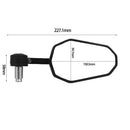 Rétroviseurs de guidon 2 pièces [E-mark] - Honda Hornet 600 750 900 vue de face