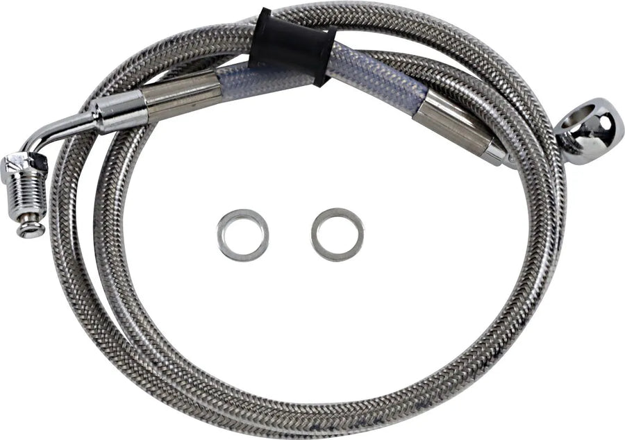 harley davidson flde [DRAG SPECIALTIES] - Extended stainless steel brake line