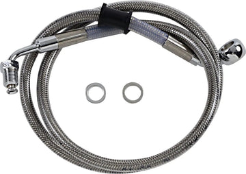 harley davidson flfb [DRAG SPECIALTIES] – Verlängerte Edelstahl-Bremsleitung - 0
