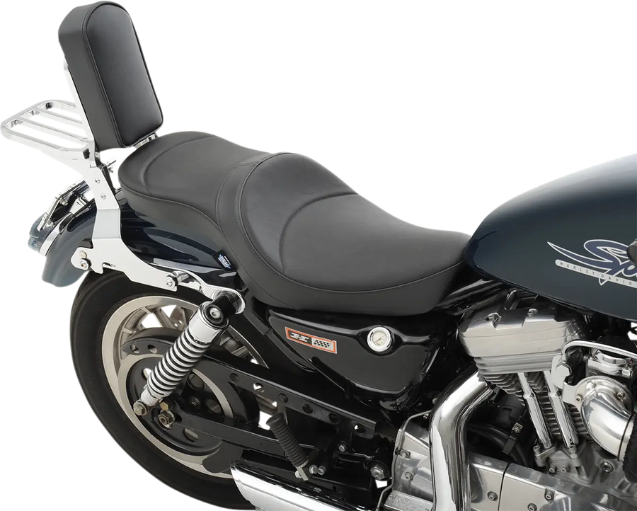 harley-davidson sportster s [DRAG SPECIALTIES] – Flache Vinyl-Doppelmuldensitzbank