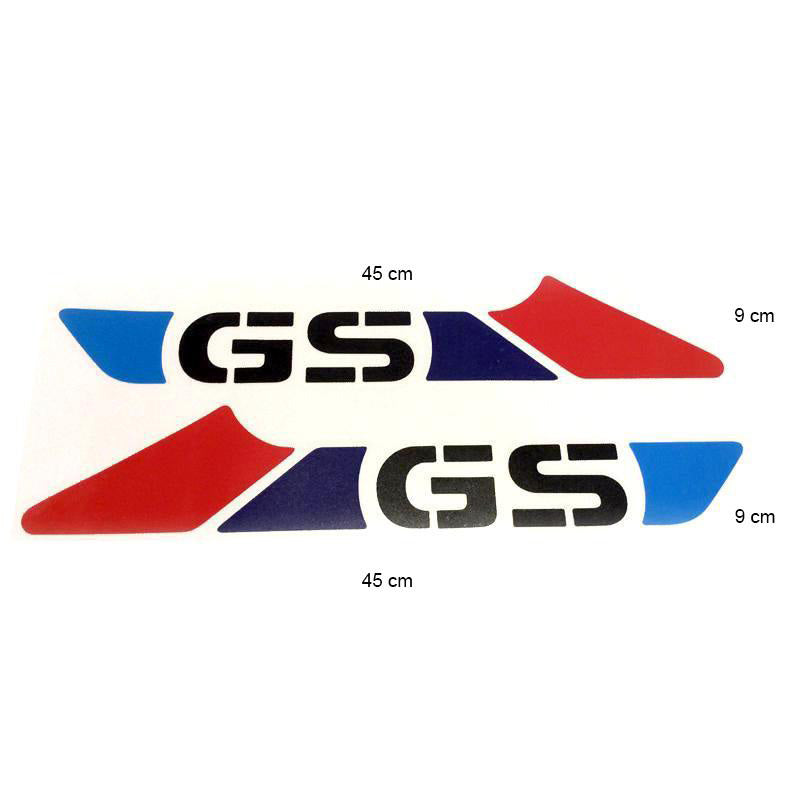BMW R 1150 GS [1999-2004] - Adesivo serbatoio GS - design a blocchi rosso/blu