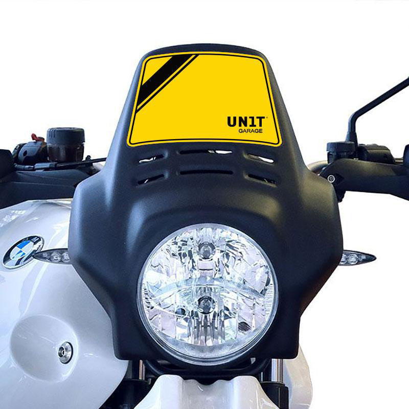 BMW R nineT 1200 Roadster [2014-2023] - Gelber Aufkleber 40. x Fenouil Windschutzscheibe