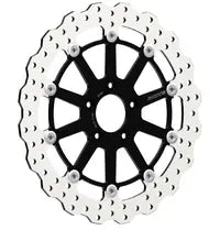 Harley-Davidson XL 883 R Roadster [2010-2013, 2014-2015] - Disque de frein ondulé flottant - Surface : orange, argent, acier inoxydable - Image 3