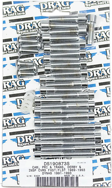 Harley Davidson Flst [DRAG SPECIALTIES] - Kit de boulons de couvercle d'arbre à cames/primaire/transmission
