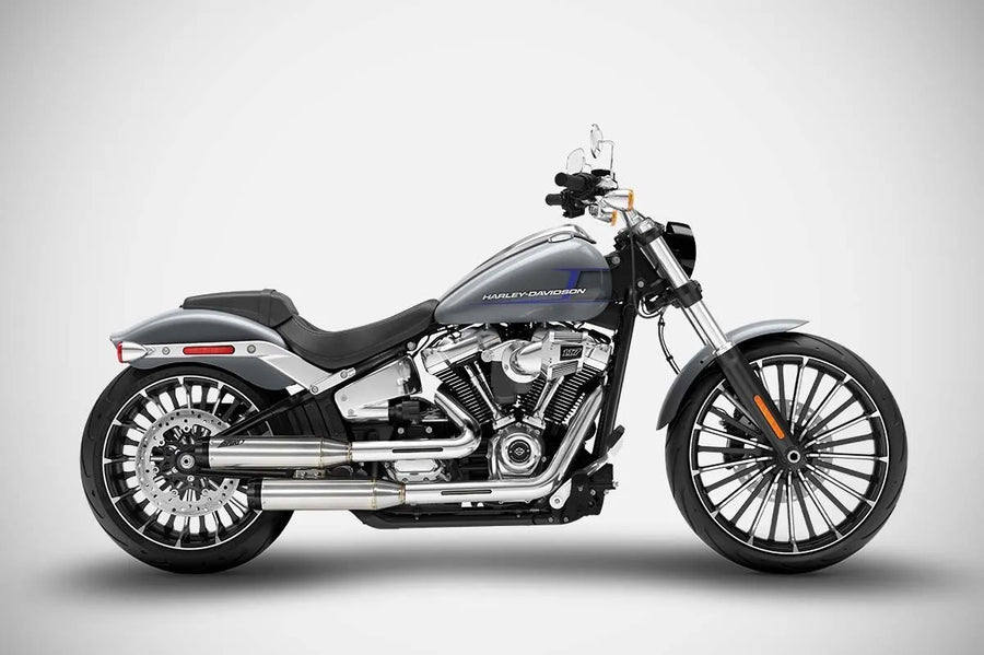 harley davidson flfb [ZARD] – Silencieux arrière superposé pour HD-SOFTAIL (BREAKOUT/FAT BOY)