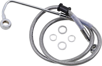 harley davidson fxsb [DRAG SPECIALTIES] - Conduite de frein rallongée en acier inoxydable