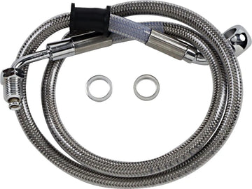 harley davidson flde [DRAG SPECIALTIES] – Verlängerte Edelstahl-Bremsleitung - 0