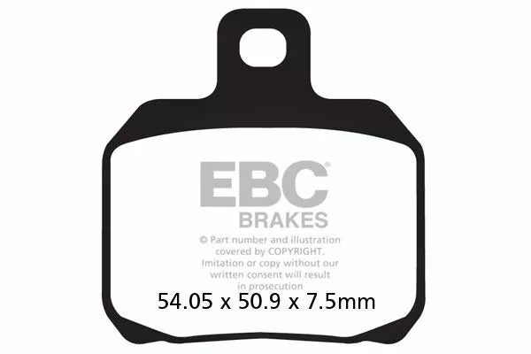 Ducati 848 [EBC]-Poussinets de frein VEE-HALF