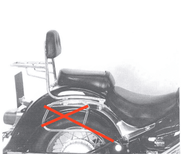Suzuki VL 800 Intruder VO [2001-2016] - Sissybar without luggage bridge - 0