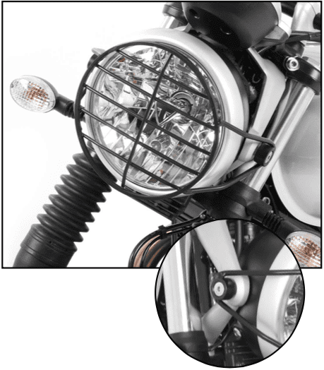 Triumph Speed Twin 900 [2023-2024] - Vue détaillée du protège-lampe