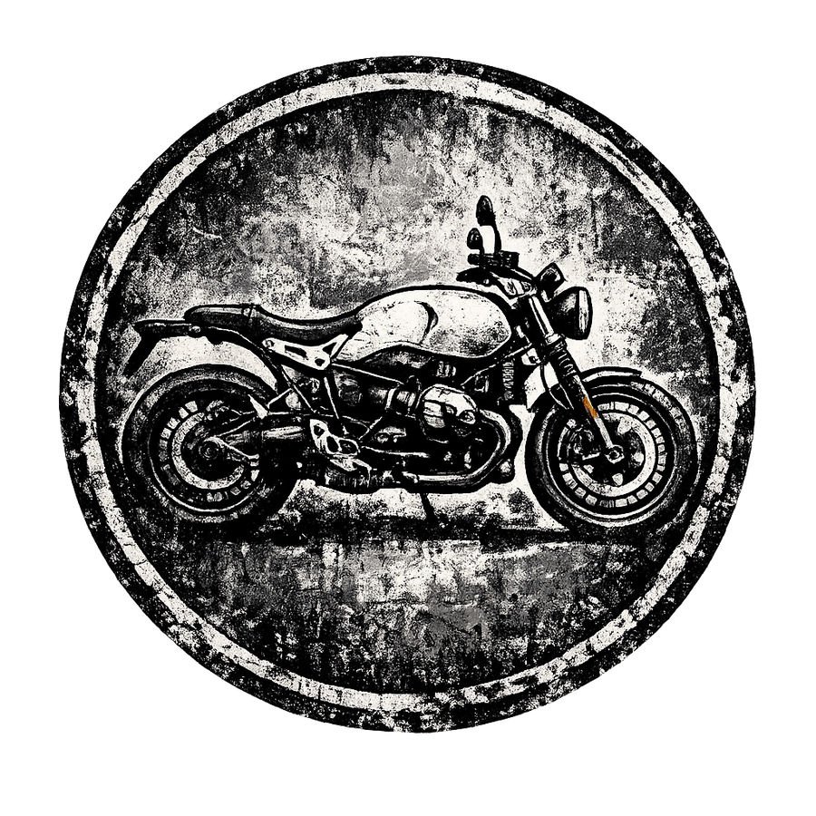 Bmw r ninet pure [T-Shirt] - Grunge Badge - Chest Print