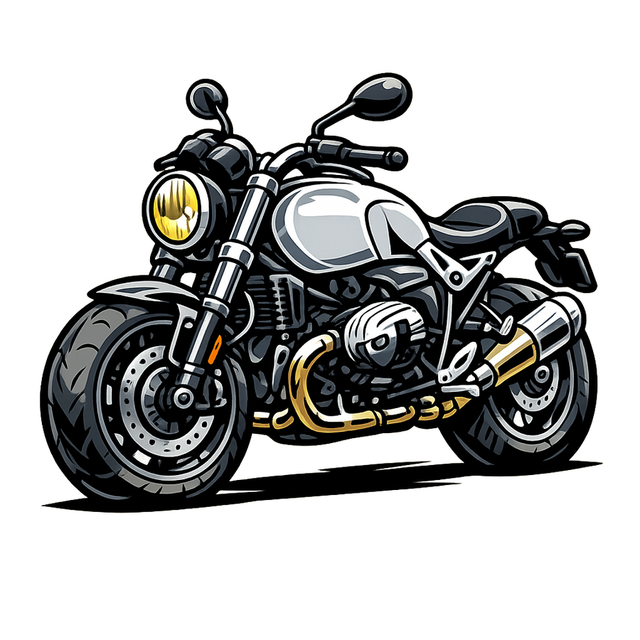 Bmw r ninet pure [Tasse Weiß] - Karikatur - Einseitig