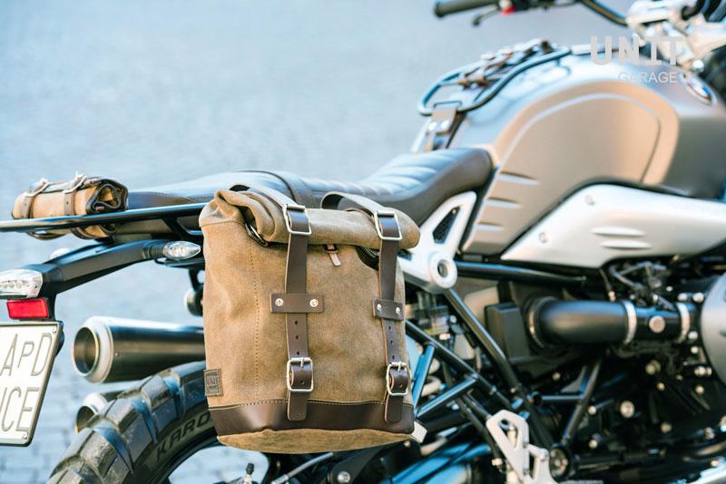 BMW R nineT 1200 Roadster [2014-2023] - Seitentasche aus Leder + rechtsseitiger Rahmen