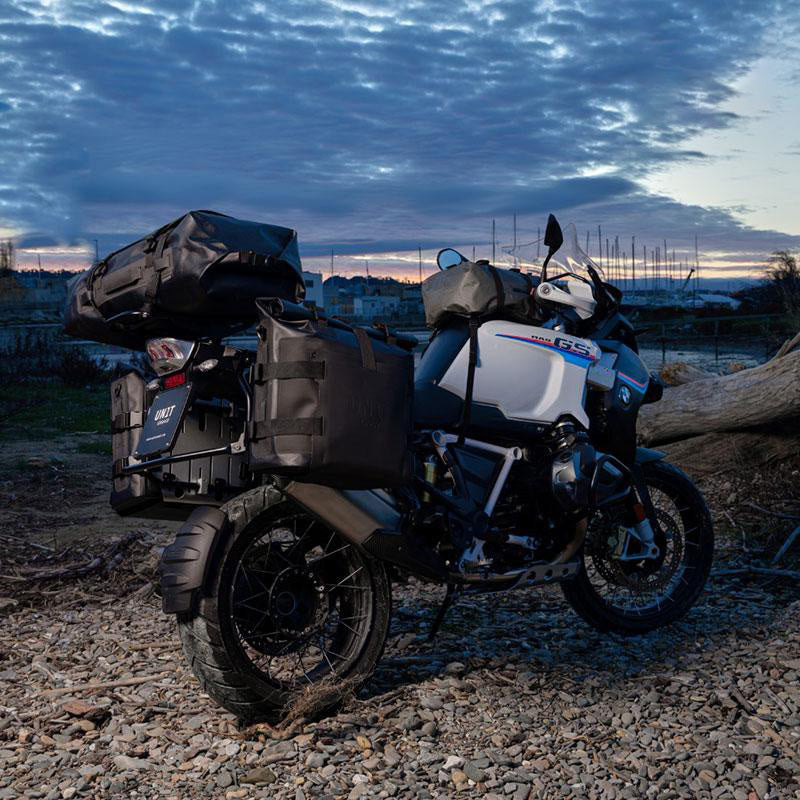 BMW R 120 G/S R [2004-2012] - Alu-Taschenhalter mit verstellbarer Khali-Hypalon-Front