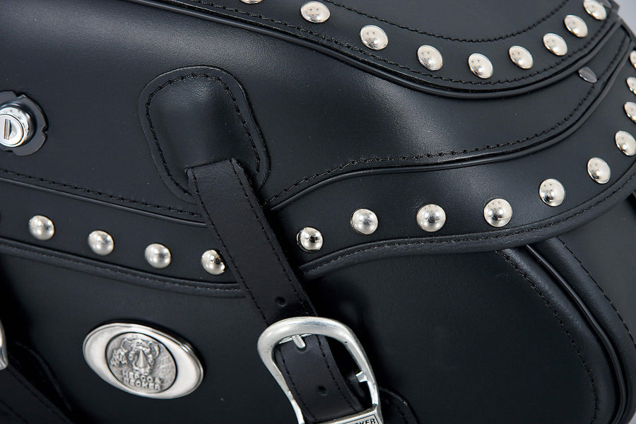 Motorradtasche [Hepco & Becker] - Leder Buffalo Custom rechts – Rohrpacktaschenhalter
