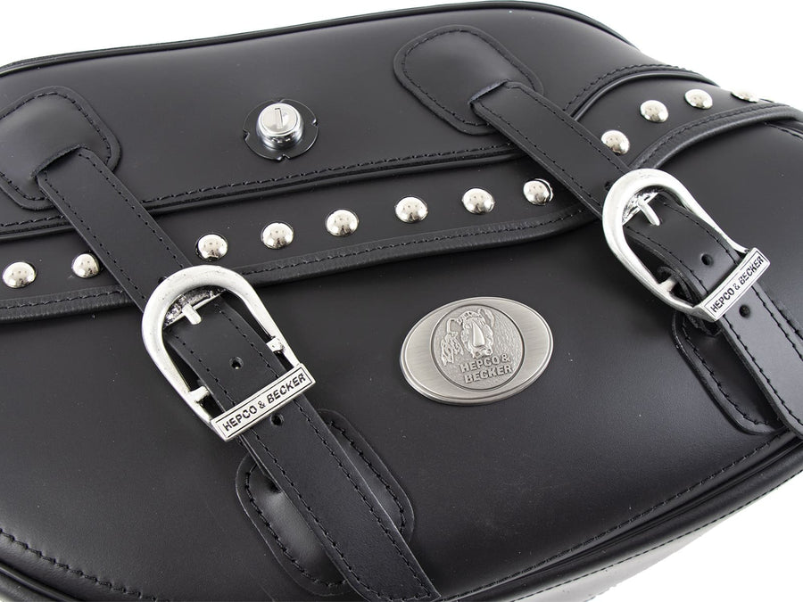 Motorradtasche [Hepco & Becker] - Leder Buffalo Big Custom links – C-Bow