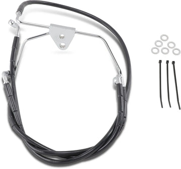 harley davidson flhtcui [DRAG SPECIALTIES] - Extended Black Vinyl Brake Line Kit - 0