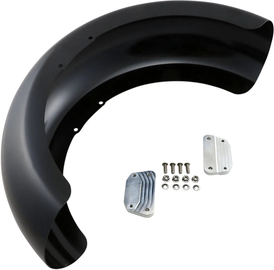 Harley Davidson Dyna [KLOCK WERKS] - Parafango anteriore serie Hugger con blocchi di montaggio per Softail/Dyna