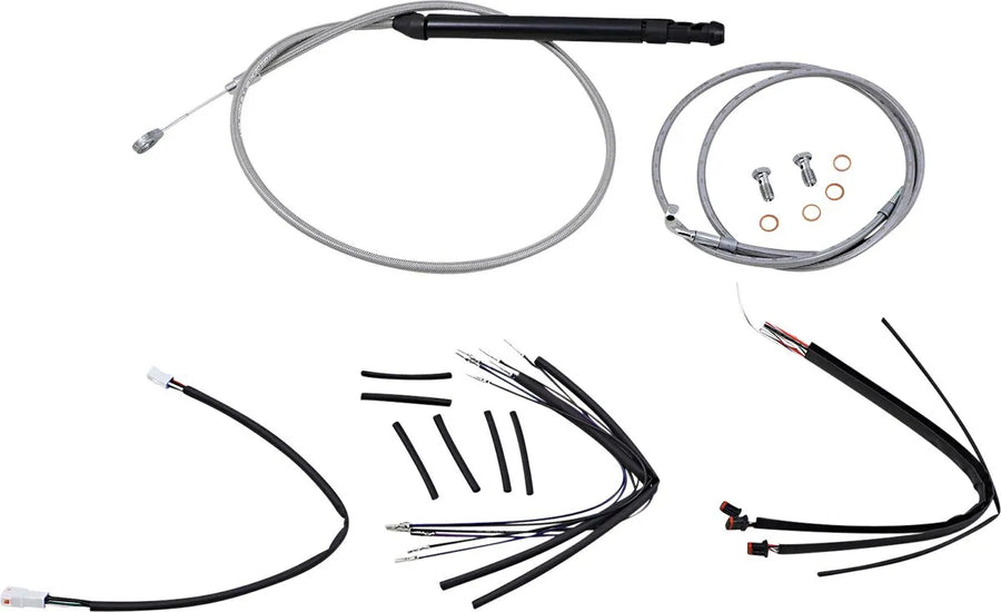 harley davidson flsl [BURLY BRAND] – Lenkerzug- und Bremsleitungs-Kit für Burly Ape Lenker