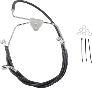 harley davidson flhtc [DRAG SPECIALTIES] - Kit conduites de frein inox