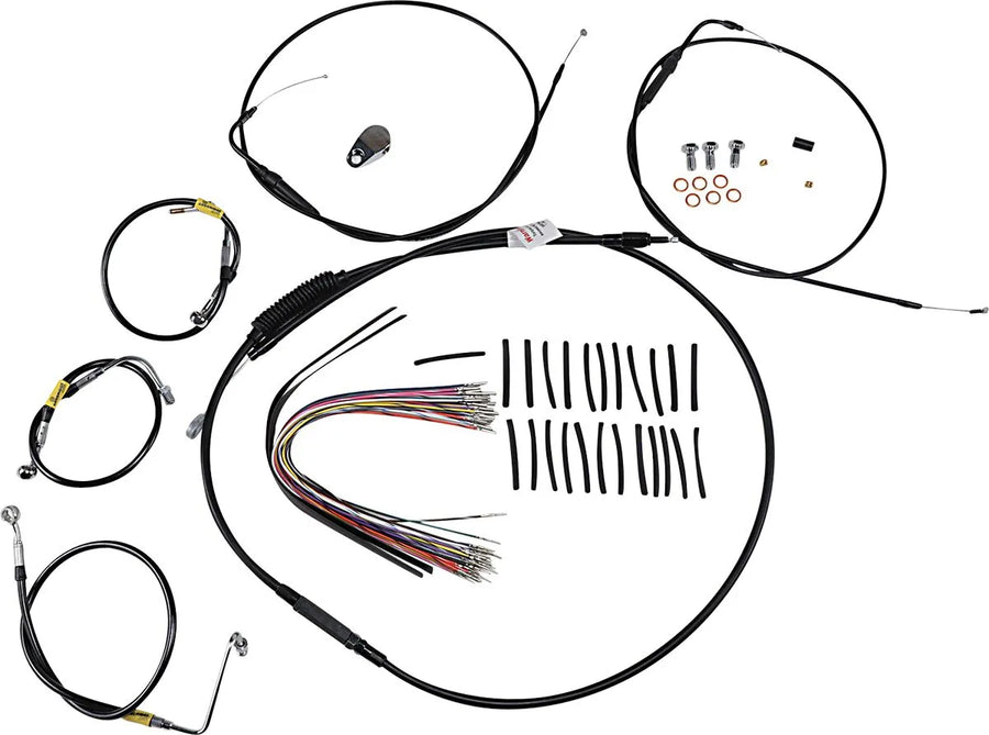 harley davidson touring [BURLY BRAND] - handle fitting set for older touring models with Bagger Bar handlebars