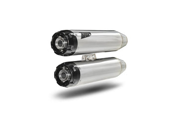 harley-davidson street bob [ZARD] – Overlapped Slip-Ons Schalldämpfer für HD-SOFTAIL M8