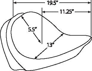 Harley Davidson FLST [DRAG SPECIALTIES] – Compatibile con sedile singolo e schienale