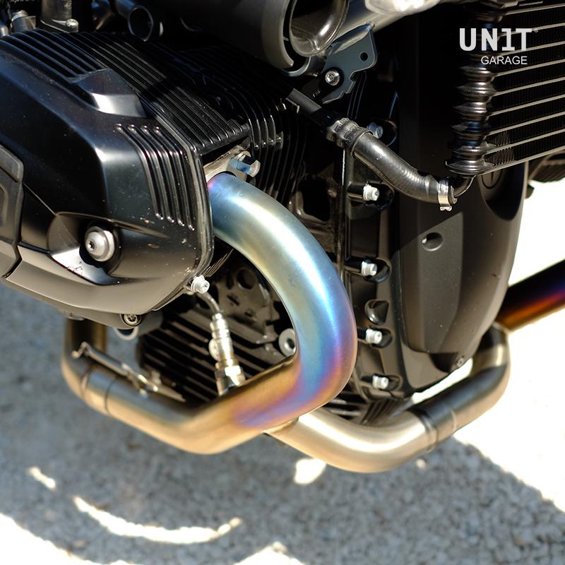 BMW R nineT 1200 Roadster [2014-2023] - Abgaskrümmer ohne Katalysator in Titan mit sichtbarer Schweißung (EURO 3, EURO 4)