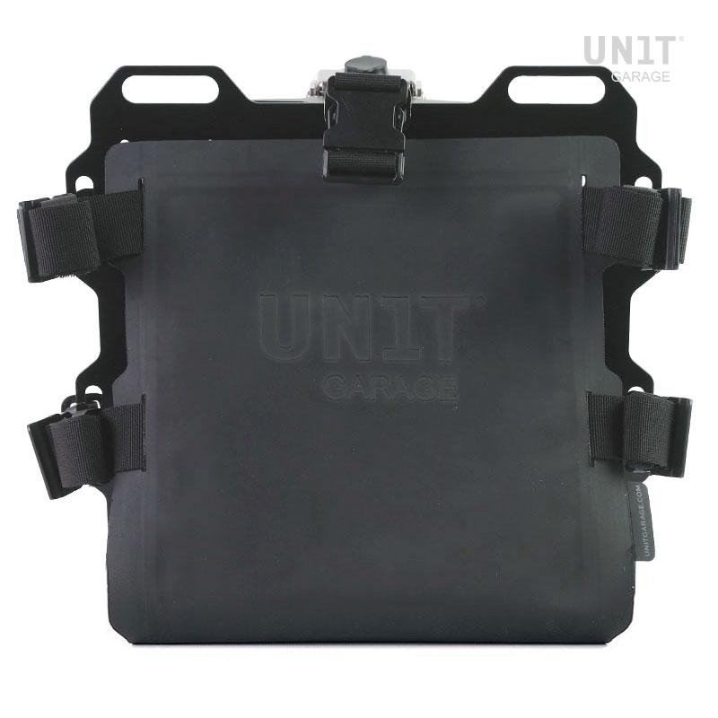 BMW R nineT 1200 Scrambler [2016-2023] - Paar Aluminiumplatten mit vorderen Schnellkupplungen aus Hypalon und Schlössern