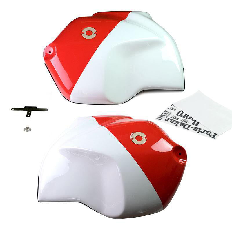BMW R 120 G/S ADV [2004-2012] - Tapis de réservoir blanc alpin/rouge